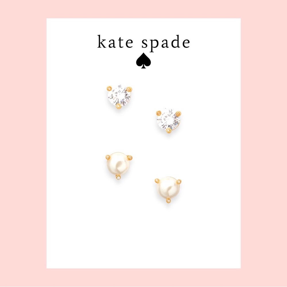 🆕 Kate Spade ♠️ Two-Pair Stud Set